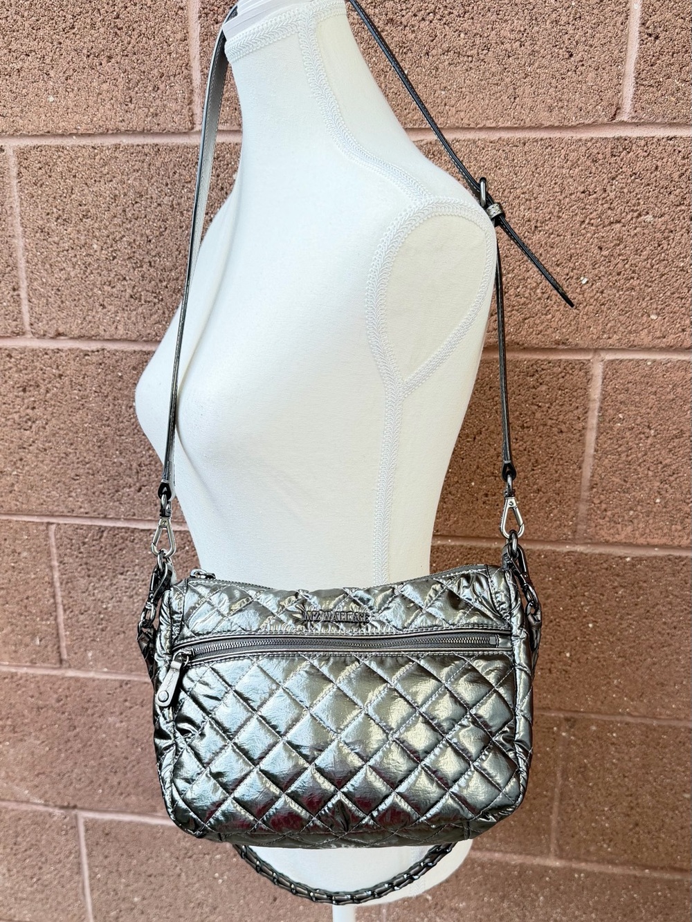 Mz Wallace Ella in Pewter Metal strap and 2 others